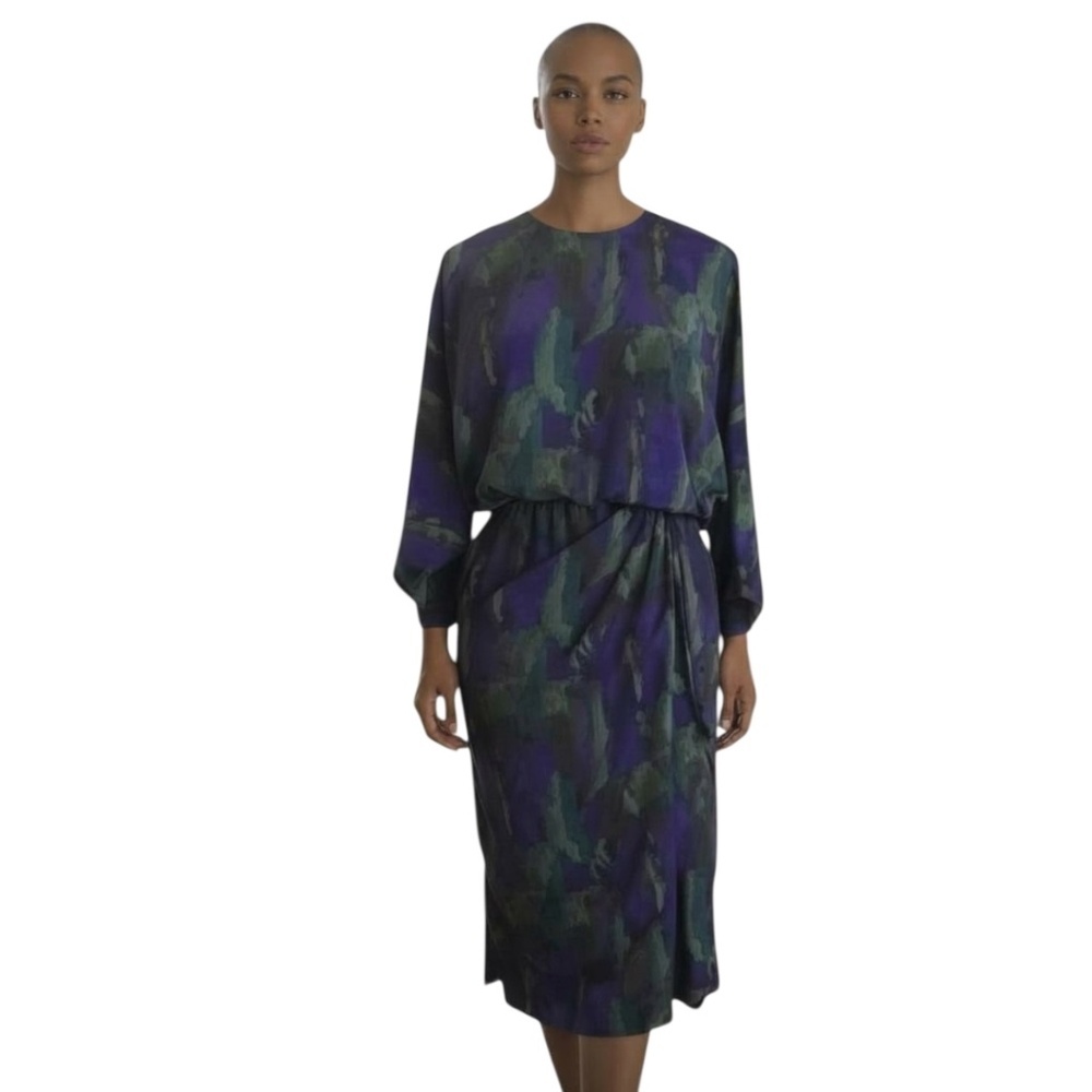 Vintage Pellini by Von Bramlett Women's Graphic Dress, Size 12